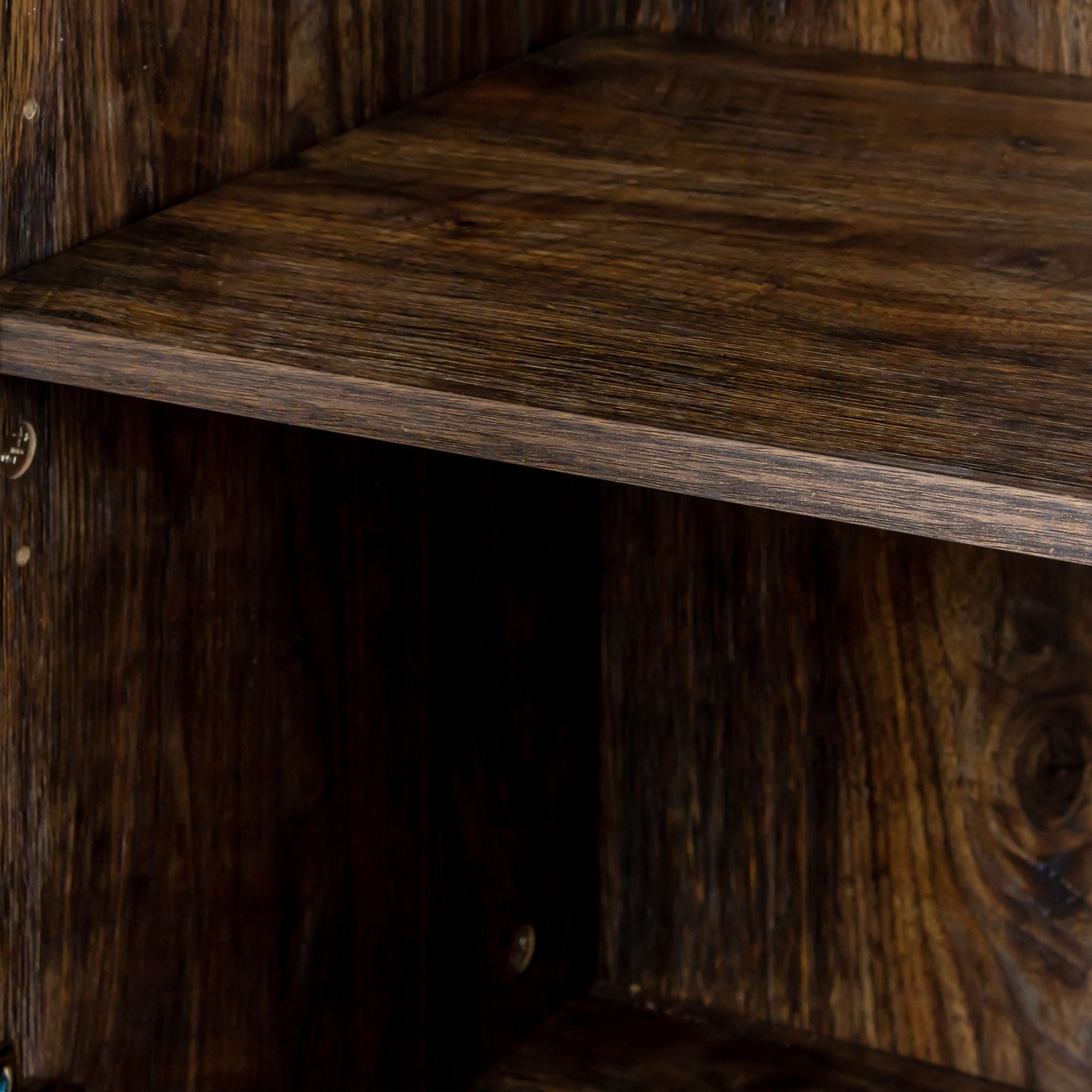 Aukfa Storage Cabinet,Freestanding Sideboard Cabinet with 4 Doors for Living Room - Brown