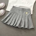 thumbnail image 2 of Falda plisada para niñas, pantalones con pantalones de seguridad, falda a juego, falda de media longitud antidesnudez para niños, moda de verano para niños, 2 of 5