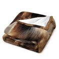 Australian Silky Terrier Soft Warm Bedding Fleece Throw Blanket for