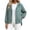 Green, variant on Jackets for Women with Hooded Long Sleeve Full Zip up Cinch Cuff Outerwear Jackets Loose Fitted Tops with Pockets