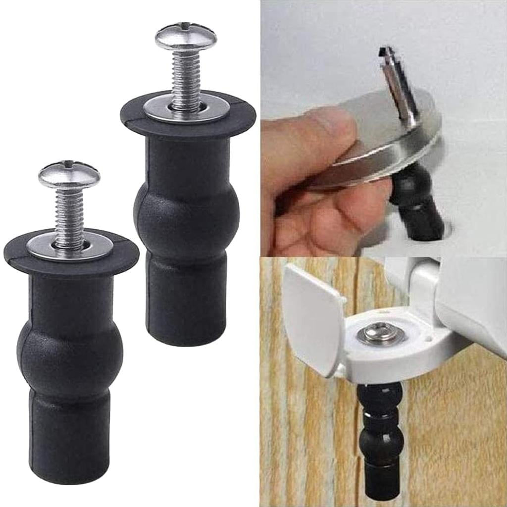 Rubber Metal Toilet Seat Screw Mounting Hardware Bolt Fixing Well Nut Toilet Lid 