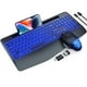 thumbnail image 1 of Combo inalámbrico de teclado y ratón SABLUTE, recargable, negro, 1 of 8
