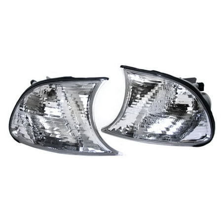 - 99-01 BMW E46 3-SERIES 2DR SNAP-IN TYPE EURO CORNER LIGHTS - CRYSTAL CLEAR