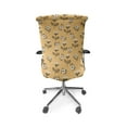 thumbnail image 5 of Ambesonne Floral Office Chair Cover Stretchable High Back, Doodle Style Flower Twigs, Pale Orange Umber, 5 of 6
