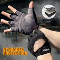 thumbnail image 2 of Guantes de levantamiento de pesas ATERCEL Full Palm Protection, color gris, 2 of 7