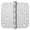 Silver, variant on 3 Pack 4'' Stainless Steel Ball Bearing Door Hinges, 4in x 4in Heavy-Duty Door Hinges with 5/8 inch Radius Corner for Exterior & Interior Doors (Gold)