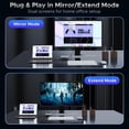 thumbnail image 4 of Cable Warky 4K Mini DisplayPort a HDMI con carcasa de aluminio de 3 m, 4 of 7