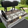thumbnail image 4 of XYZCANDO Geometric Pattern Golf Cart Seat Covers Cute, Front Pockets Golf Cart Seat Protector Fit for Club Car, 4 of 8