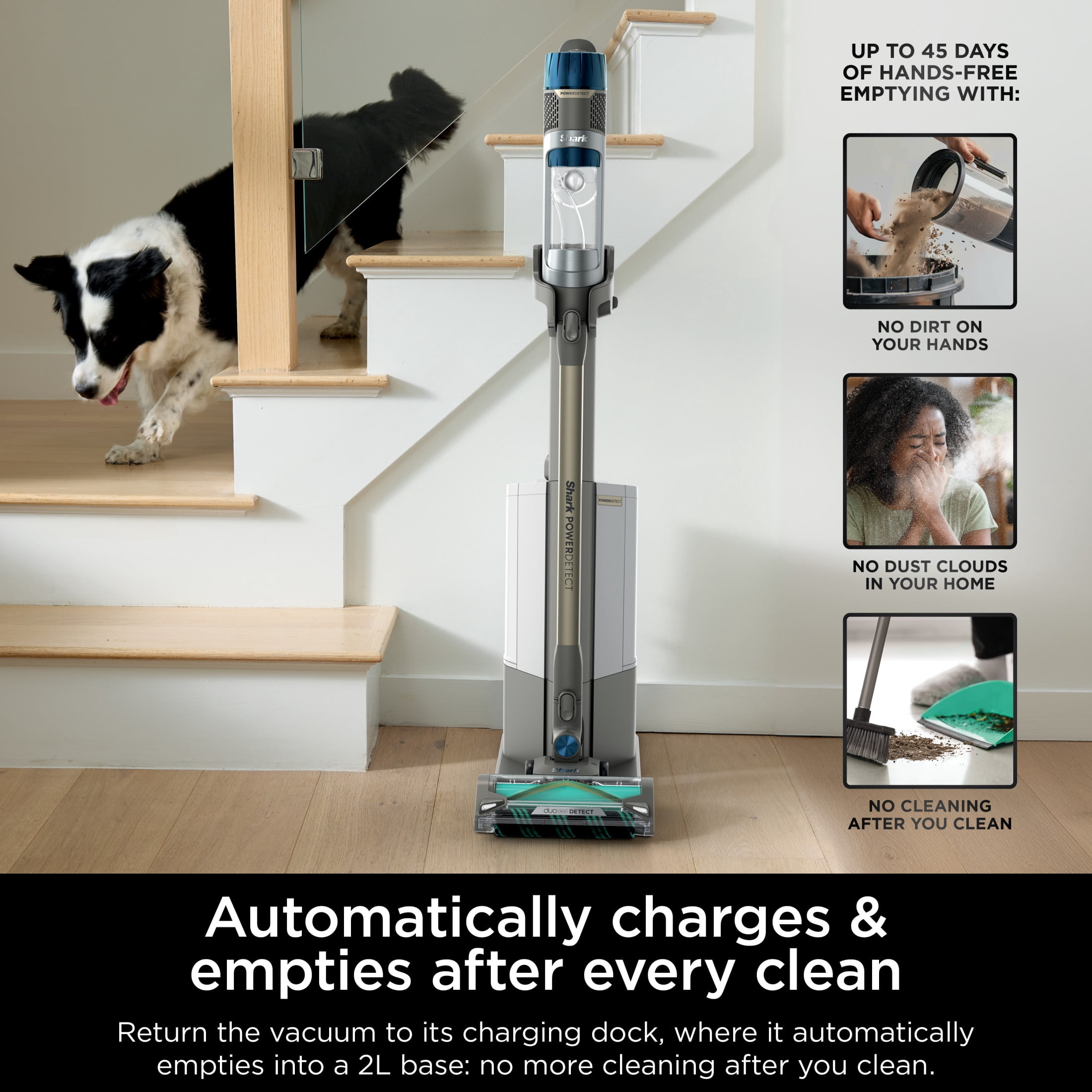 Shark PowerDetect Cordless Stick Vacuum, Carpet and Hardfloo
