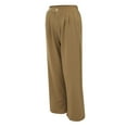 thumbnail image 5 of Endives Women's Casual Pants Full Length Loose Pants High Elastic Waist Wide Leg Dress Pants With Pockets, 5 of 8