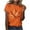 Orange a2, variant on Halloween Sequin Pumpkin Women Tops Retro Fall Print Crew Neck T-Shirt Thanksgiving Day Going Out Sweatshirts for Women