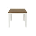 thumbnail image 3 of Powell Jane Vanilla White & Brown Dining Table, 3 of 9