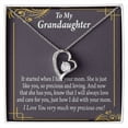 thumbnail image 2 of To My Granddaughter Precious One From Grandma Forever Necklace w Message Card, 2 of 8