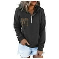thumbnail image 3 of Women's MAMA LIFE PrintsHoodies and Sweatshirts Long Sleeve Casual Zipper Pullover Clothes with Pocket, 3 of 6