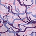 thumbnail image 1 of oneOone Silk Tabby Violet Fabric Abstracts Fabric For Sewing Printed Craft Fabric By The Yard 42 Inch Wide, 1 of 5