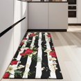 thumbnail image 4 of Pioneer Flower Floral Print Pattern Kitchen Rug Mat,Kitchen Runner Rugs Non Skid Washable,Decorative Kitchen Floor Mats for Kitchen,Sink,Laundry,17"X47", 4 of 5