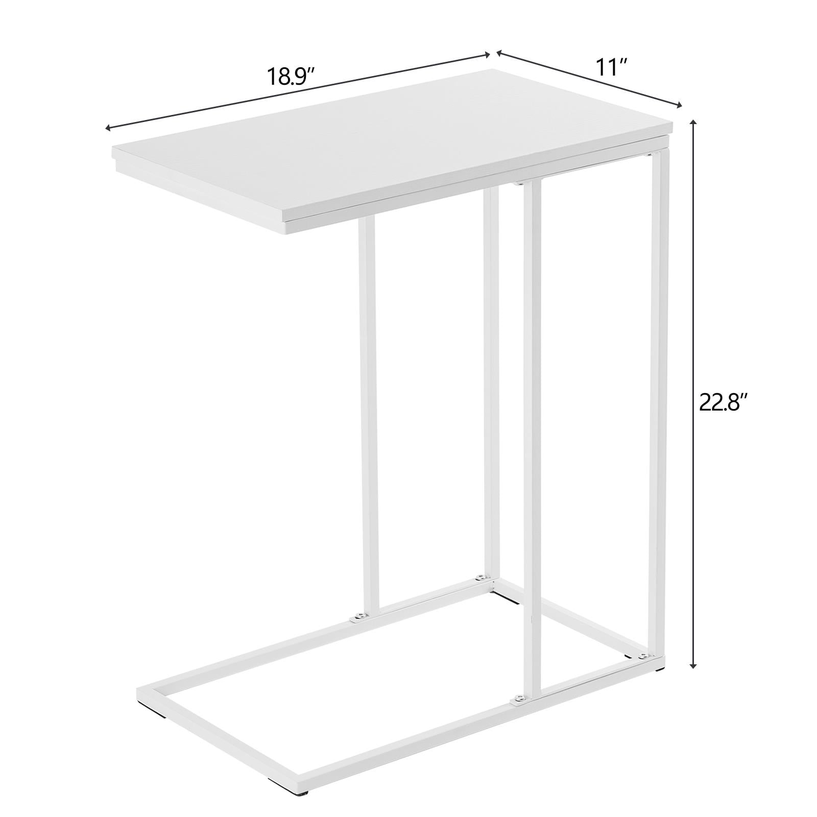 White c sale table with drawer