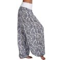 thumbnail image 2 of Pantalones de harén de pierna ancha para mujer Aladdin Boho Hippy Pantalones de yoga sueltos Tallas grandes-Blanco-5XL Teléfono móvil Teléfono móvil Accesorios para teléfonos móviles, 2 of 4