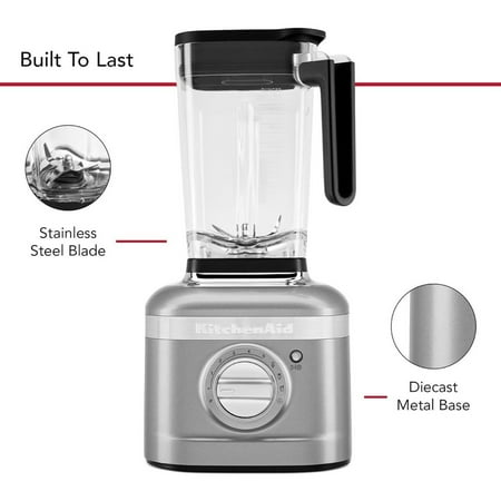 KitchenAid - K400 Variable Speed Blender with Tamper, Contour Silver