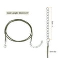thumbnail image 2 of REGALWOVEN Waxed Necklace Cord Bulk Black Necklace String Rope Olive 2mm, 2 of 5