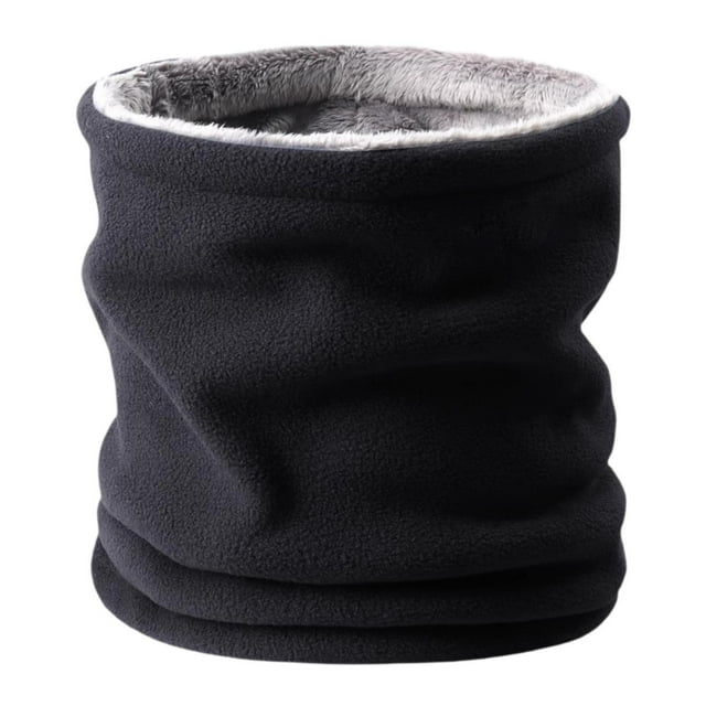 GUOOL Cache-Cou d'Hiver Doux pour Adultes Foulard Polyvalente pour Course Ski Randonnée Noir