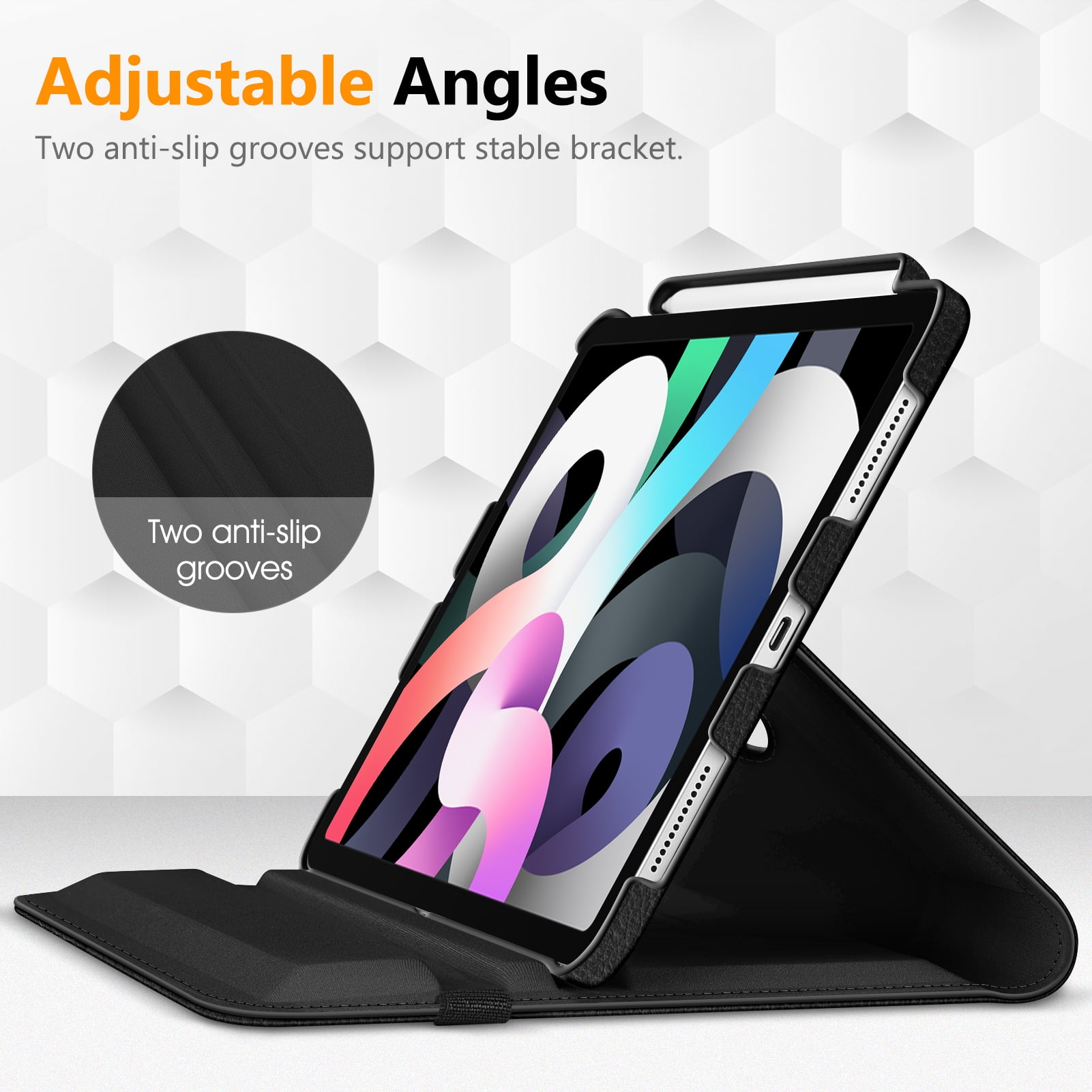 Fintie Rotating Case for iPad Air 11-inch M4/M3/M2 (2026/2025/2024), iPad Air 5th/4th Generation (2022/2020) 10.9 Inch - 360 Swivel Protective Stand Cover