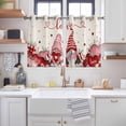 thumbnail image 2 of Gnomes Valentines Kitchen Curtains Window Panels, Pink Red Love Heart Eucalyptus Rustic Insulated Window Treatment Curtain, Grommet Curtains for Bedroom/Living Room/Bathroom, 2 Piece 42"Wx45"L, 2 of 8