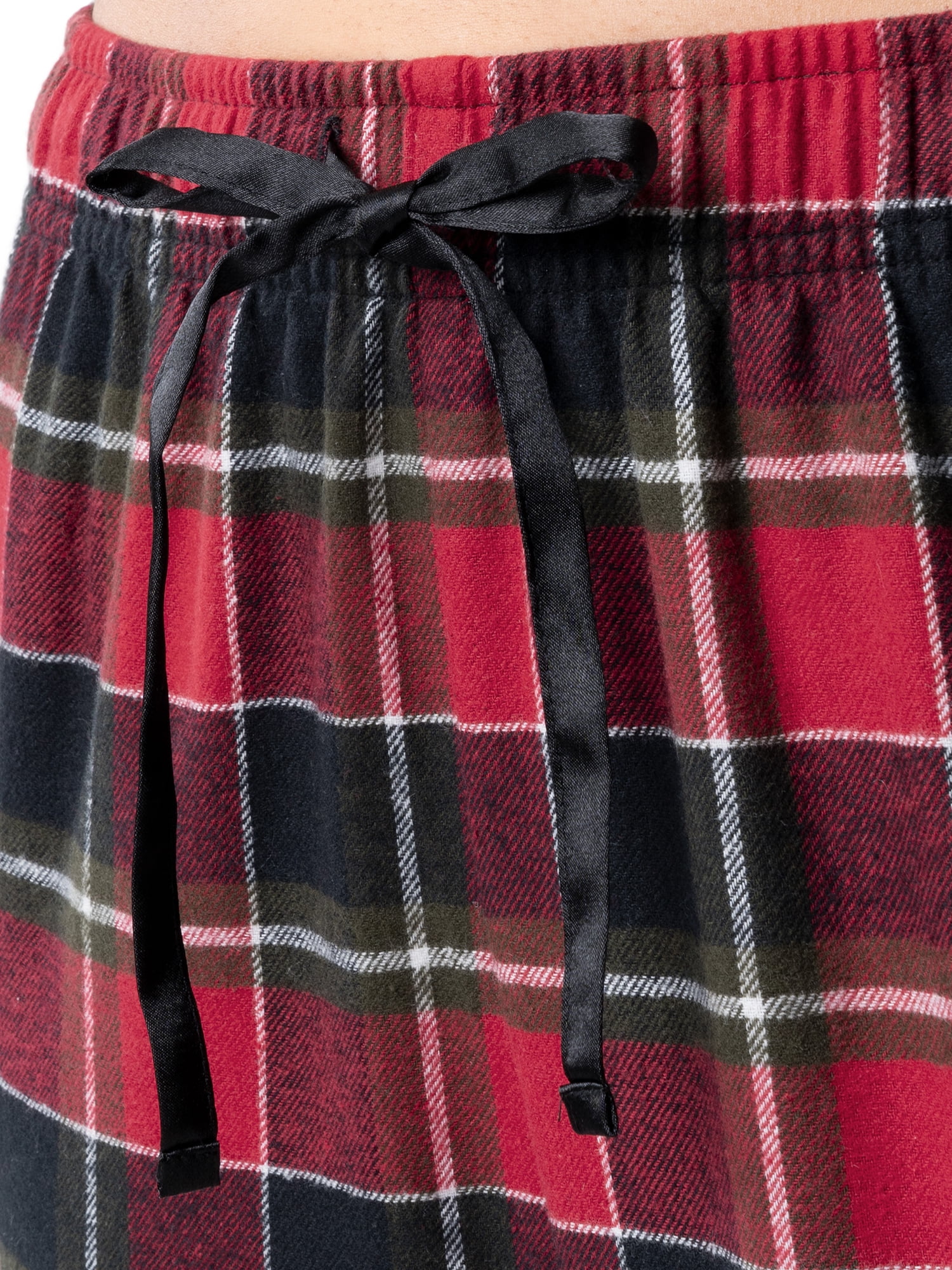 Wrangler Women's & Women's Plus Long Sleeve Top and Flannel Pajama Bottom, 2-Piece Set