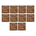 thumbnail image 3 of 10 piezas de paneles de pared 3D despegables y adhesivos, decoración de fondo de espuma de ladrillo 3D para Marrón, 3 of 9