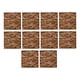 thumbnail image 3 of 10 paneles de pared 3D para cocina y baño, decoración de pared, diseño de ladrillo 3D. Marrón, 3 of 9