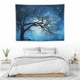 thumbnail image 3 of ONETECH  Galaxy Tapestry Wall Hanging Stars Blue Sky Wall Tapestry Tree Night Sky Wall Art for Bedroom Home Dorm Decor, 3 of 7