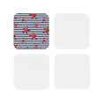 thumbnail image 2 of Disketp Starfish Navy Blue Stripe Funny Coasters,4 Pcs Leather Coasters With Holder, Perfect Housewarming Hostess Gifts,Protect Furniture From Water Marks Scratch, 2 of 9