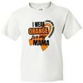 thumbnail image 3 of Inktastic I Wear Orange for My Mama Leukemia Awareness Youth T-Shirt, 3 of 5