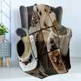 thumbnail image 4 of Brown Soft Flannel Fleece Blanket, Coffee Themed Collage Close up Mugs Beans on Wooden Table Aromatic Roasted Espresso Drink, Cozy Plush for Indoor and Outdoor Use, 50" x 60", Brown, by Ambesonne, 4 of 5