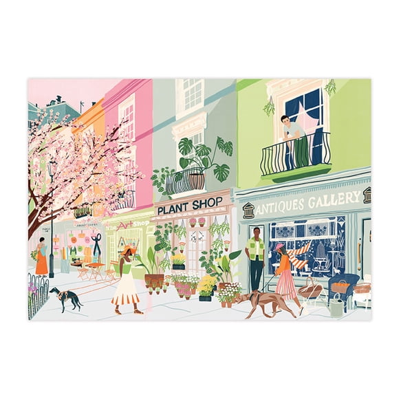 SURE-LOX 1000PC SHOPPING STREET SCENE