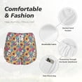 thumbnail image 4 of Hirioo colorful Skull sunflower for Women's Double Layer Athletic Shorts High-Performance Gym Shorts with Inner Pocket, Elastic Waistband-Small, 4 of 7