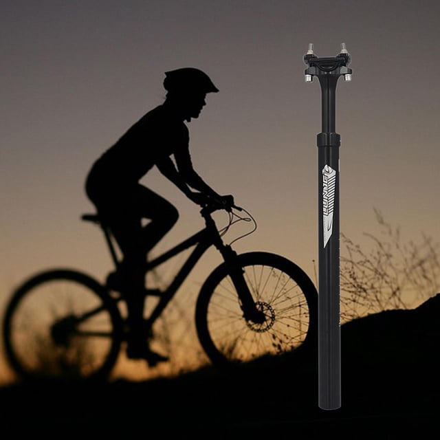 Bicicletas de sillín Amortiguador Poste de amortiguador 27,2 mm / 28,6 mm / 30,4 mm / 30,9 mm / 31,6 mm Poste de asiento de aleación de 272 mm Negro Macarena Tija de sillín de bicicleta