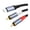 Black -1M, variant on USB TYPE-C to 2RCA Internal Decoding 24Bit/96KHz Dual Lotus Audio Cable,Black -1M