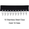 thumbnail image 3 of Dnzceghtig Hat Rack for Baseball Caps, Hanging Hat Organizer Display Holder, Clip Hanger Hat Holder for Closet, Winter Hat Storage Ideas, Baseball Hat & Ball Cap Organizer, Golf Hat Racks (2 Pack), 3 of 5