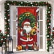 thumbnail image 4 of Cubierta Navideña para Puerta Yww250909006 | Decoración Navideña de Papá Noel (90 X 200 Cm) | Tejido de Poliéster y Licra | Fondo para Fiestas Navideñas | Mantel para Puerta de Entrada, 4 of 6