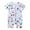White, variant on Odeerbi Baby Girls Boys Clothes Baby Rompers Toddler Cute Cartoon Animal Pattern Short Sleeve Double Zipper Romper Jumpsuit