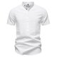 thumbnail image 2 of pstuiky camisetas para hombre, Suéter informal de manga corta con cuello alto y diseño liso cómodo para hombre ropa de hombre s, 2 of 4