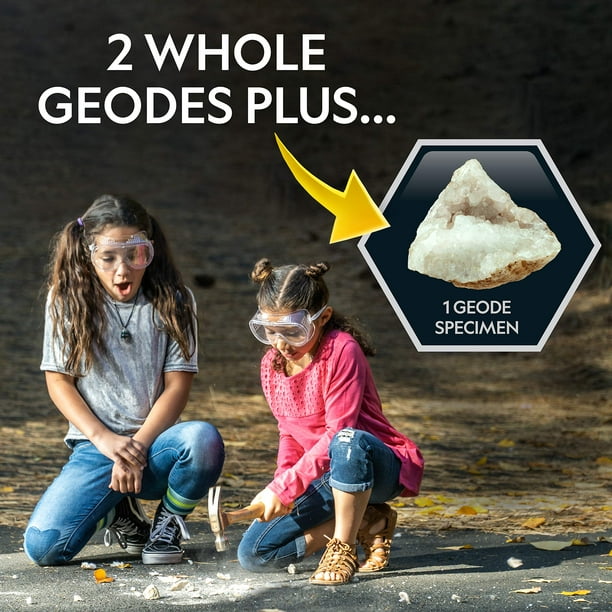 Kit Enfant Roche Volcanique et Fossiles -Incluant des Géodes, des Kit Enfant Roche Volcanique et Fossiles -Incluant des Géodes, des