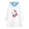thumbnail image 3 of Ropa para niños de Hello Kitty, nuevo vestido deportivo de manga larga, falda con capucha de estilo occidental Simple para niñas, falda acampanada de dibujos animados para niños, 3 of 5