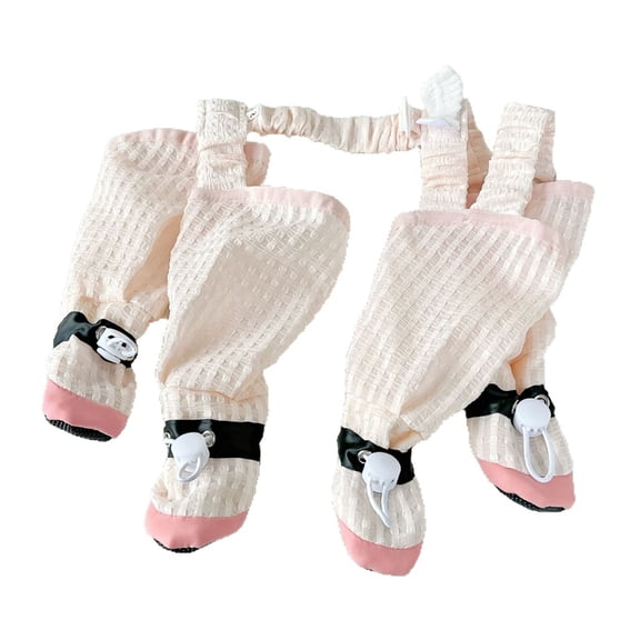 Pet Anti Dusts Pants for Dog,Outdoor Dusts-Proof Dog Pants Anti-Slip Dogs Paws Protector Shoe with Adjustable Suspenders