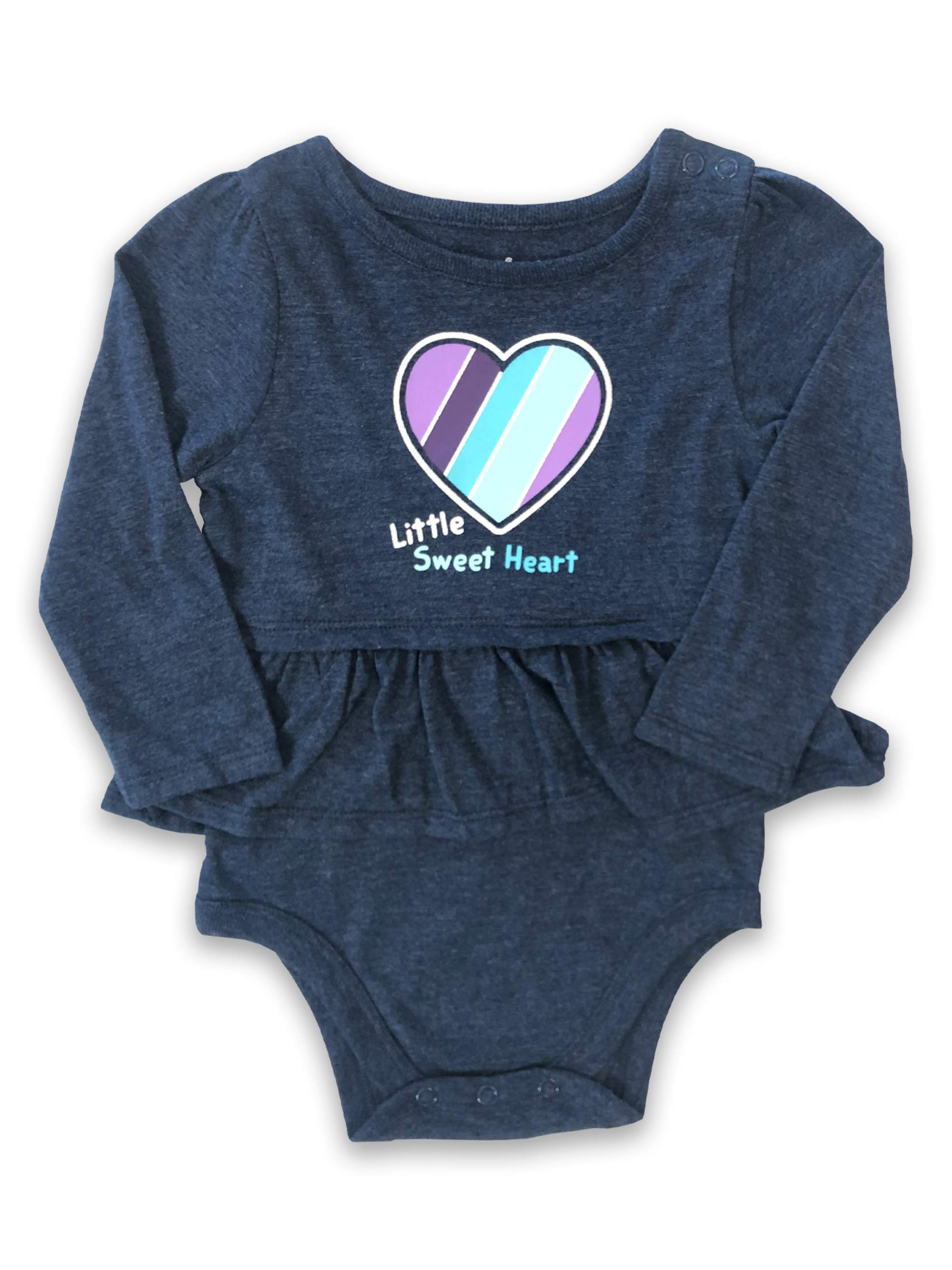 Garanimals Baby Girl Long Sleeve Peplum Bodysuit