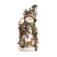 thumbnail image 7 of Christmas Tabletop Snowman Statue, Decorative Holiday Figurine for Mantel, Shelf and Indoor Winter Home Decor, 7 of 7