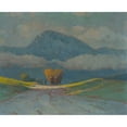 thumbnail image 2 of Ľudovít Čordák 14x12 Black Ornate Wood Framed Double Matted Museum Art Print Titled: Weighing Hay (1905-1915), 2 of 5