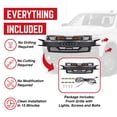 thumbnail image 4 of AMERICAN MODIFIED Grille d'Armure pour Chevy Silverado 1500 2019-2021, Noir Mat, 4 of 12