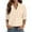 Beige, variant on Womens Tops Business Work Blouses Office Shirts Casual 3/4 Sleeve Loose Fit Dressy Shirts for Women V Neck